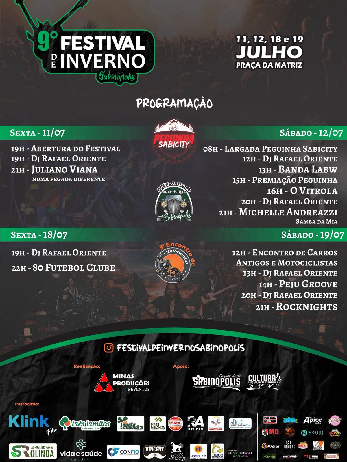 Programação do Festival